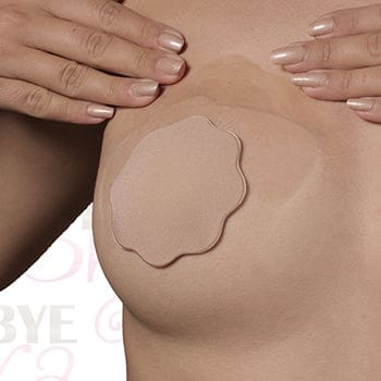 BYE-BRA - BREASTS ENHANCER + NIPPLE COVERS SYLICON CUP D/F 3